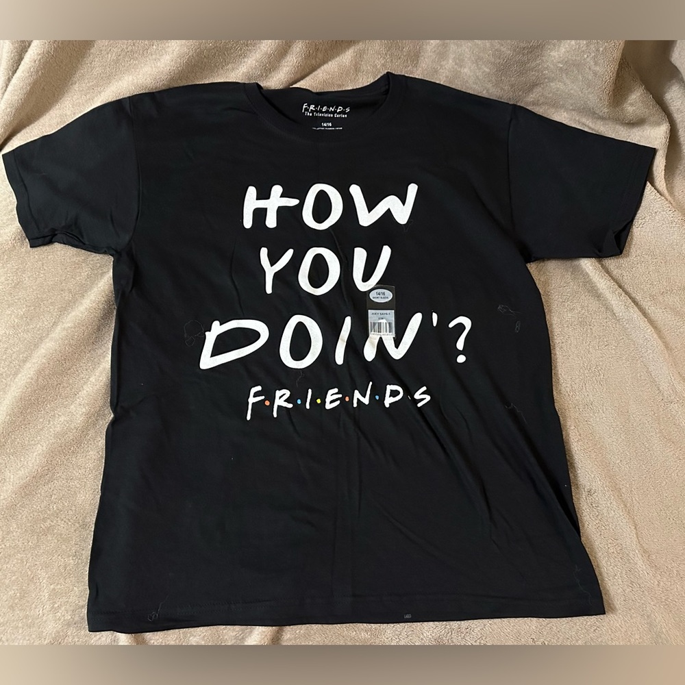Friends Boys Kids Unisex Funny Short Sleeve Graphic Tee T-shirt “How You Doin?”
